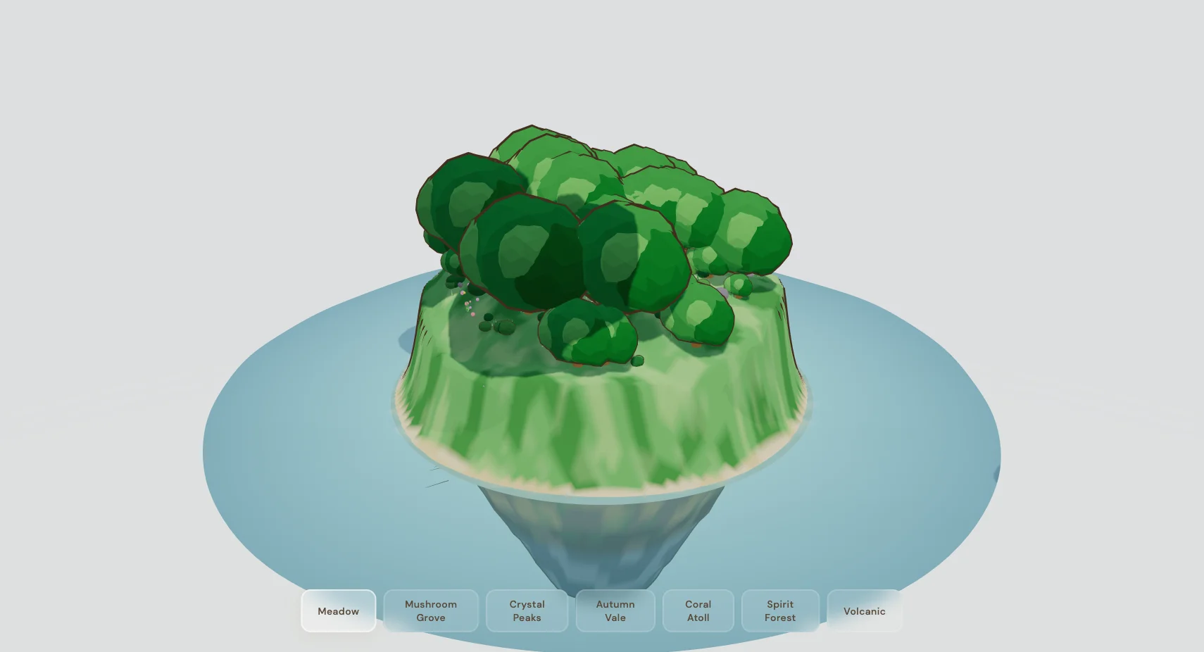 Aethlands floating island scene