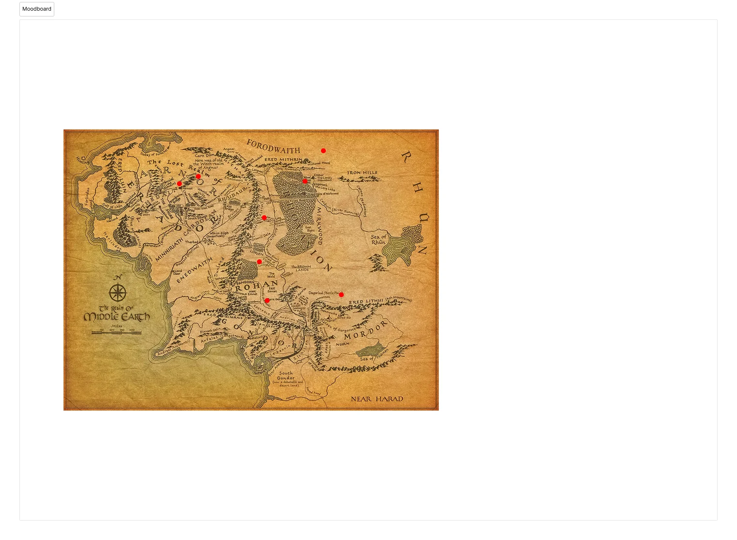 Mood board for Middle-Earth project